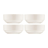 Bonna China Banquet dia.2.25" h:1" 1 oz. Round Warm White Porcelain Ramekin (Set of 4)